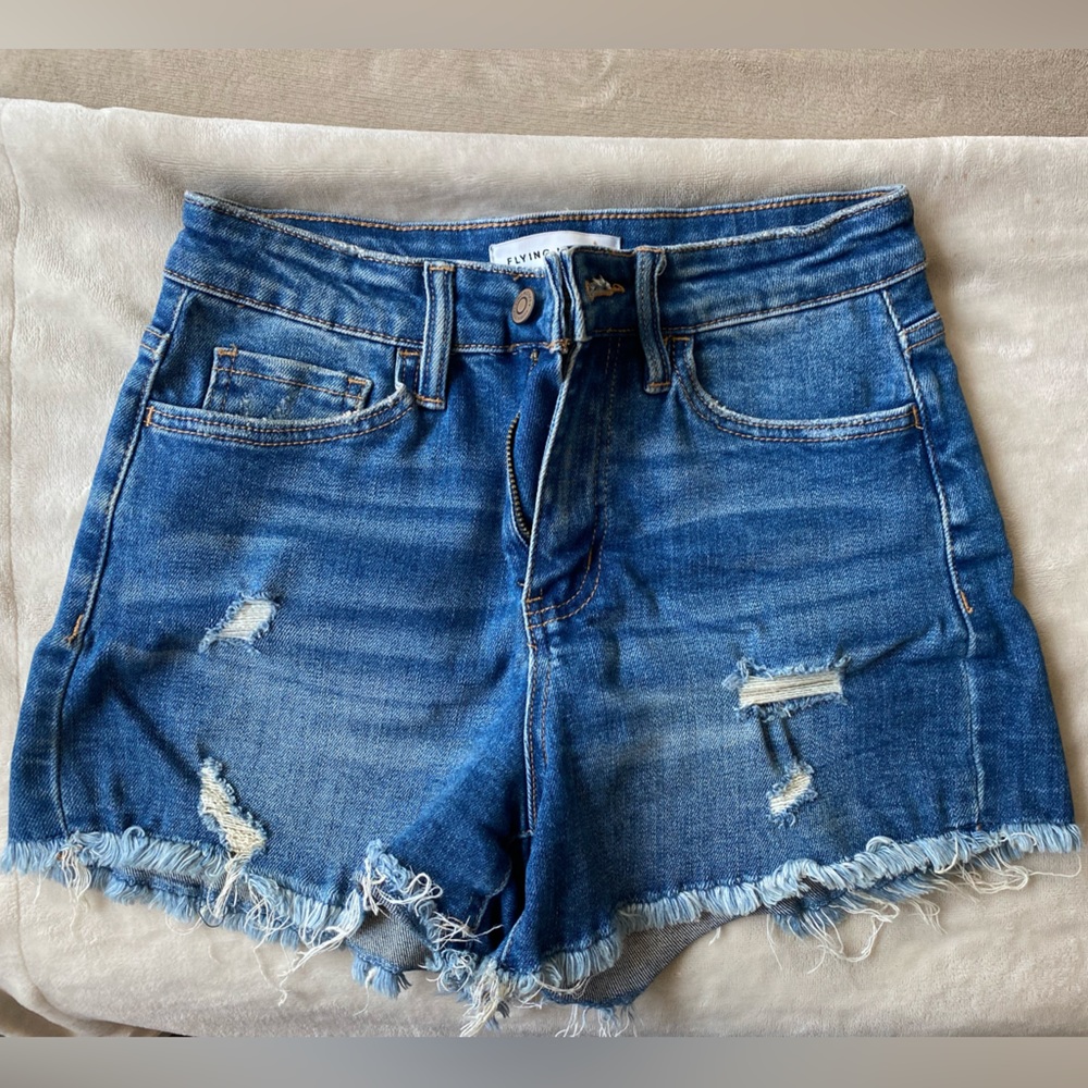 Flying Monkey High Waisted Jean Shorts